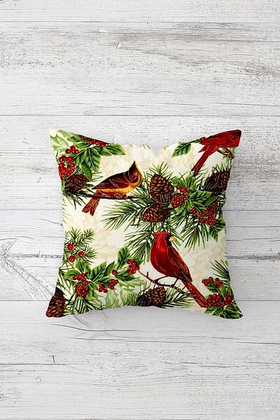 on the clouds Birds and Cone One Side Printed Hidden Zipper Pillow Case Throw Pillow Sofa Pillow Case