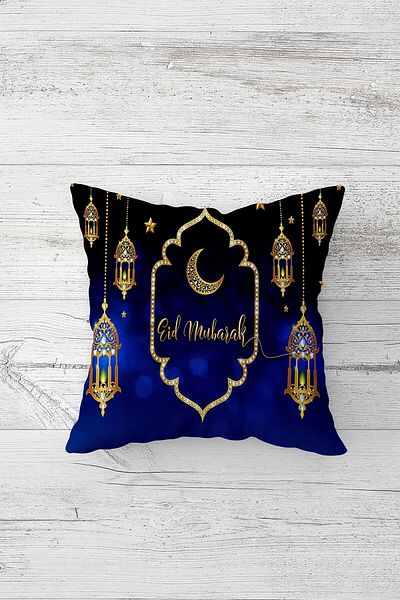on the clouds Ramadan Kareem imprimat cu felinar etnic - fermoar ascuns, pernă de scaun cu două fețe
