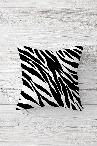 on the clouds Zebra Pattern Double Sided Printed Hidden Zippered Pillowcase Throw Pillow Seat Pillowcase