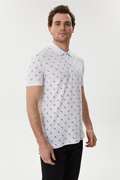 Lee Cooper Ανδρικό μπλουζάκι με γιακά πόλο Bobby Λευκό