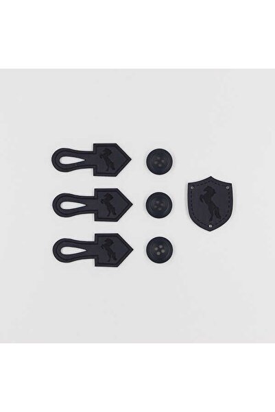 Pukka Efe Yelek Düğme Seti(at Baskılı)-lacivert-no:2