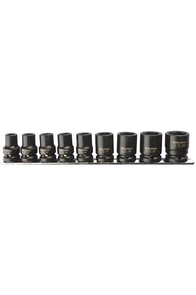 CETA FORM 9 PieCes 1/2'' air SoCket Set - 10-22mm C62-rh09
