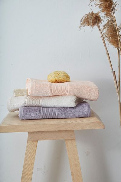 kiraz Κομψό Σετ πετσετών 50x100 Salmon Bamboo 2 τεμαχίων