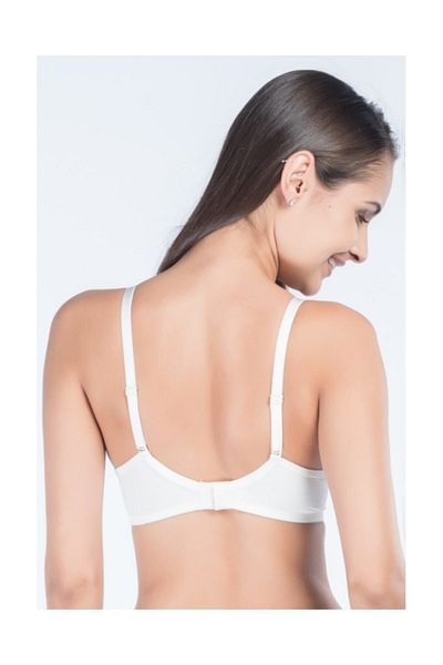 Lora Garden Women's White Padded Bra 2250