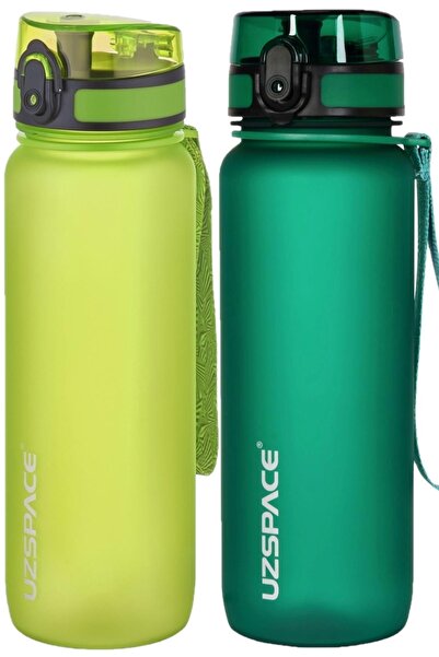 Uzspace Set of 2 800 ml - Ttritan Water Flask Bpa No Odor Leakage