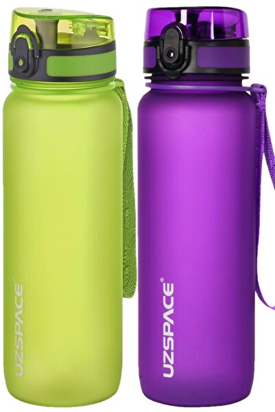 Uzspace Set of 2 800 ml Size 25 cm Water Bottle No Odor Leakage