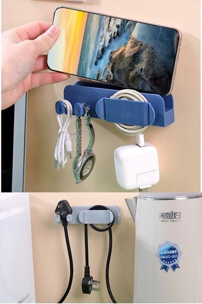 SIS Pratik Kablo Düzenleyici Ve Telefon Şarj Standı