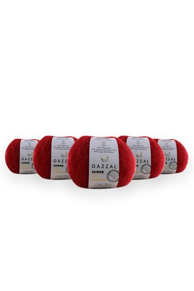 Gazzal Super Kid Mohair 25 γρ. Συσκευασία των 5, 78% Μαλλί - 22% Πολυεστέρας,...