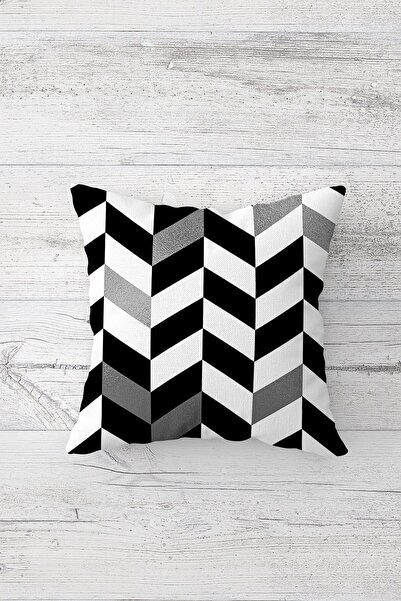 Pelangi نمط هندسي فضي التفاصيل مزدوجة الجانب مطبوعة مخفي انغلق وسادة رمي غطاء...