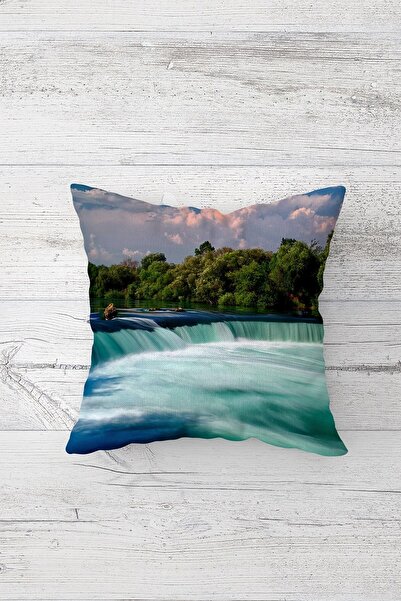 Pelangi غطاء وسادة بسحاب مخفي مطبوع على الوجهين بنمط المناظر الطبيعية، غطاء و...