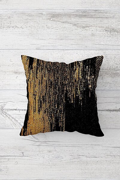 linazaitun Tek Tarafı Baskılı Gizli Fermuarlı Yıkanabilir Leke Tutmaz Dekorat...