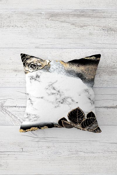 linazaitun One Side Printed Hidden Zipper Washable Stain Resistant Decorative Throw Pillow Cover Pillow Case