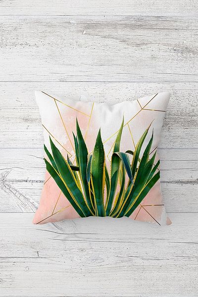 linazaitun One Side Printed Hidden Zipper Washable Stain Resistant Decorative Throw Pillow Cover Pillow Case
