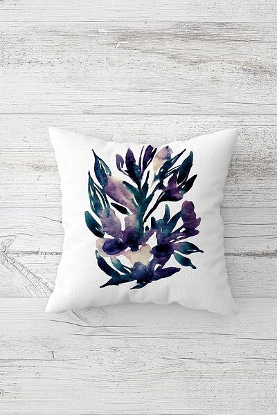 linazaitun One Side Printed Hidden Zipper Washable Stain Resistant Decorative Throw Pillow Cover Pillow Case