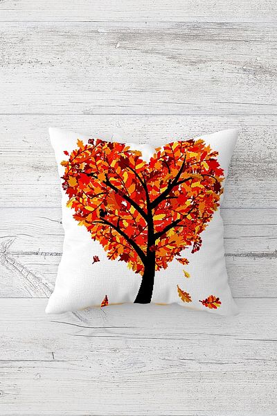linazaitun One Side Printed Hidden Zipper Washable Stain Resistant Decorative Throw Pillow Cover Pillow Case