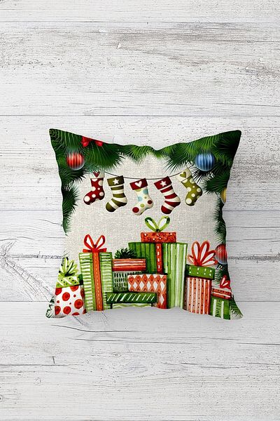 linazaitun One Side Printed Hidden Zipper Washable Stain Resistant Decorative Throw Pillow Cover Pillow Case