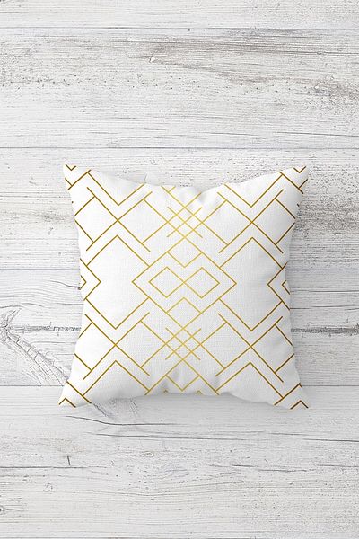 Lina One Side Printed Hidden Zipper Decorative Pillowcase Throw Pillow Case Seat Pillowcase