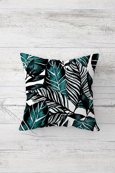 linazaitun One Side Printed Hidden Zipper Decorative Pillowcase Throw Pillow Case Seat Pillowcase