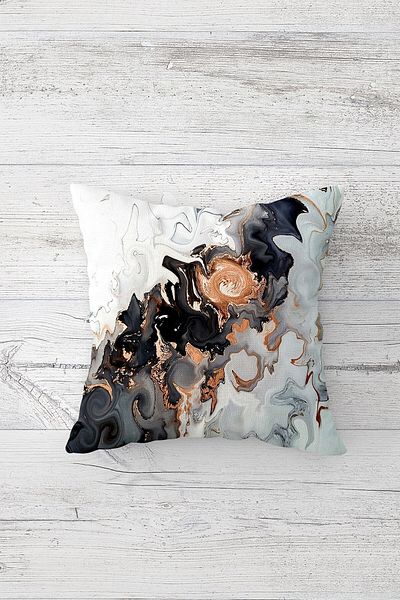 linazaitun One Side Printed Hidden Zipper Washable Stain Resistant Decorative Throw Pillow Cover Pillow Case