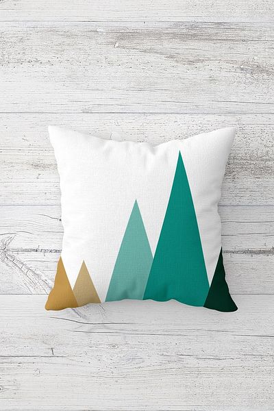 linazaitun One Side Printed Hidden Zipper Washable Stain Resistant Decorative Throw Pillow Cover Pillow Case