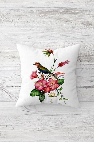 linazaitun One Side Printed Hidden Zipper Decorative Pillowcase Throw Pillow Case Seat Pillowcase