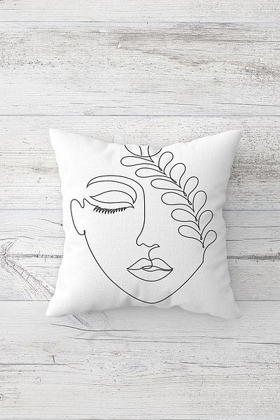 linazaitun One Side Printed Hidden Zipper Washable Stain Resistant Decorative Throw Pillow Cover Pillow Case