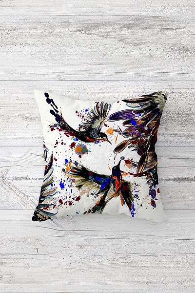 linazaitun One Side Printed Hidden Zipper Decorative Pillowcase Throw Pillow Case Seat Pillowcase