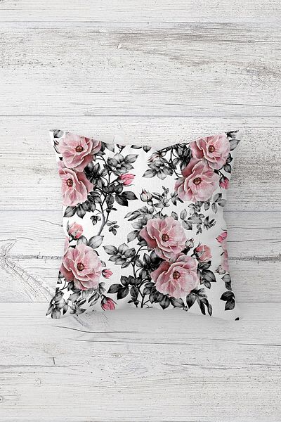 linazaitun One Side Printed Hidden Zipper Decorative Pillowcase Throw Pillow Case Seat Pillowcase