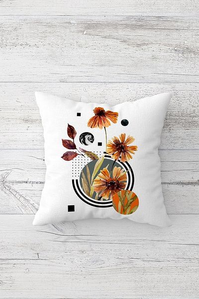linazaitun One Side Printed Hidden Zipper Washable Stain Resistant Decorative Throw Pillow Cover Pillow Case