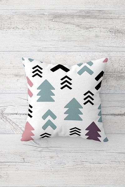 linazaitun One Side Printed Hidden Zipper Washable Stain Resistant Decorative Throw Pillow Cover Pillow Case