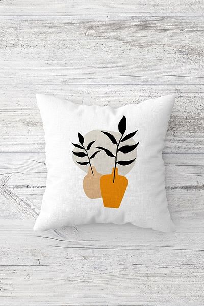 linazaitun Nordic Style One Side Printed Hidden Zipper Washable Stain Resistant Decorative Throw Pillow Case