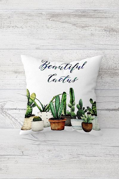 linazaitun One Side Printed Hidden Zipper Decorative Pillowcase Throw Pillow Case Seat Pillowcase