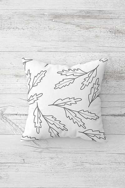 linazaitun One Side Printed Hidden Zipper Washable Stain Resistant Decorative Throw Pillow Cover Pillow Case