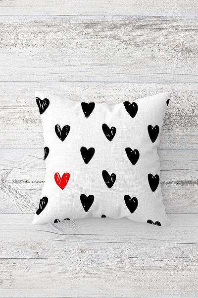 linazaitun One Side Printed Hidden Zipper Washable Stain Resistant Decorative Throw Pillow Cover Pillow Case