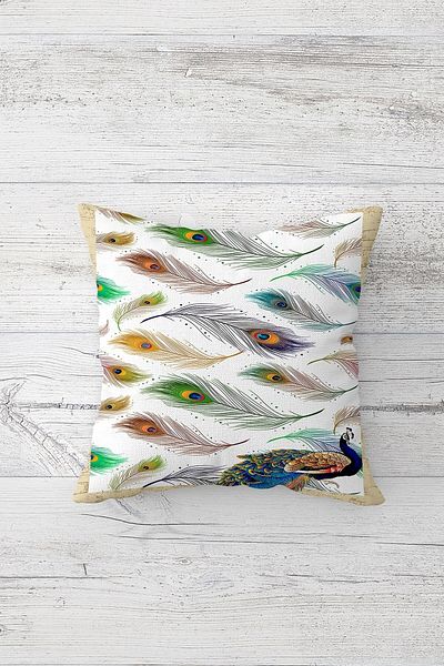 linazaitun One Side Printed Hidden Zipper Washable Stain Resistant Decorative Throw Pillow Cover Pillow Case