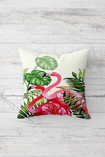 linazaitun One Side Printed Hidden Zipper Decorative Pillowcase Throw Pillow Case Seat Pillowcase
