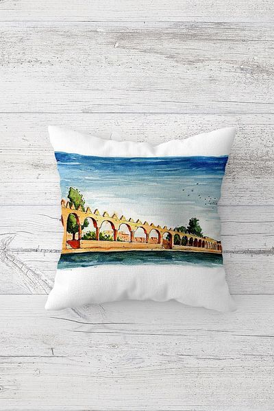 linazaitun One Side Printed Hidden Zipper Decorative Pillowcase Throw Pillow Case Seat Pillowcase