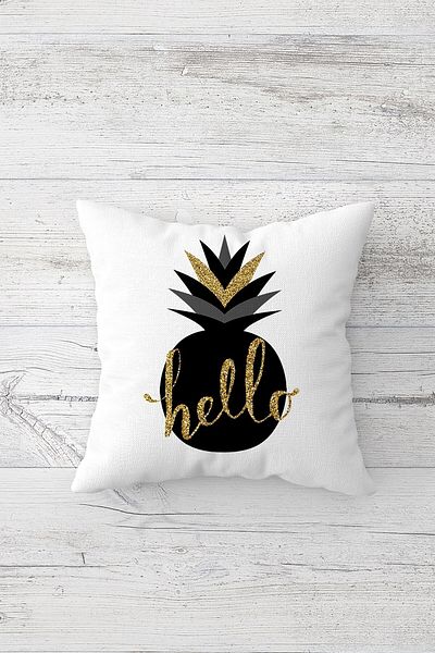 linazaitun One Side Printed Hidden Zipper Washable Stain Resistant Decorative Throw Pillow Cover Pillow Case