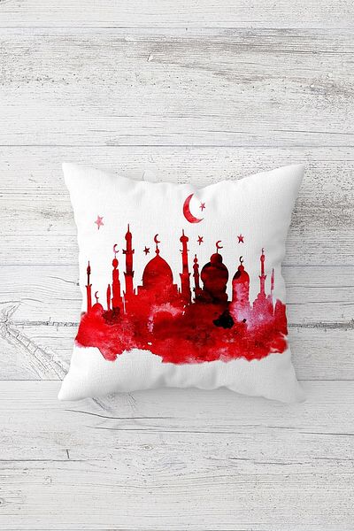 linazaitun One Side Printed Hidden Zipper Decorative Pillowcase Throw Pillow Case Seat Pillowcase