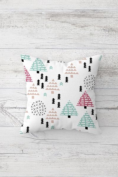 linazaitun One Side Printed Hidden Zipper Washable Stain Resistant Decorative Throw Pillow Cover Pillow Case