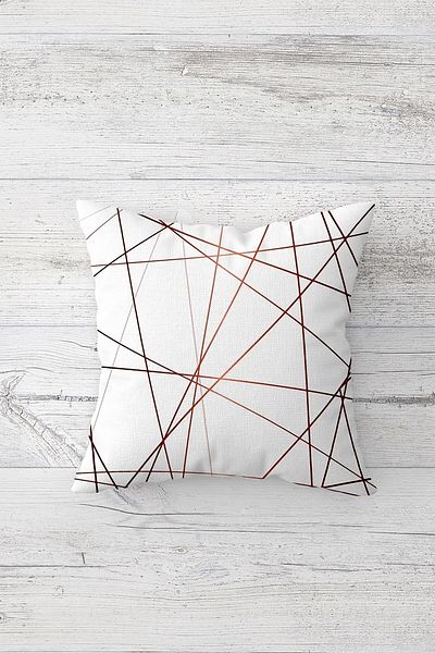 linazaitun One Side Printed Hidden Zipper Decorative Pillowcase Throw Pillow Case Seat Pillowcase