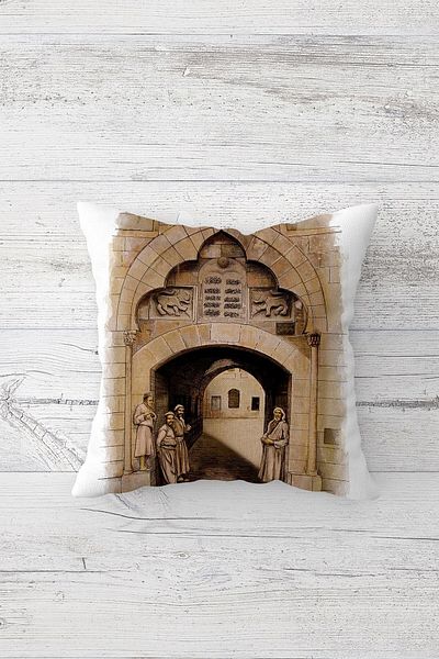 linazaitun One Side Printed Hidden Zipper Decorative Pillowcase Throw Pillow Case Seat Pillowcase