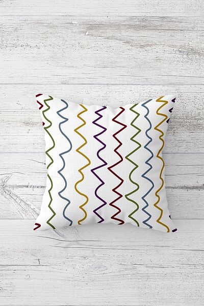 linazaitun One Side Printed Hidden Zipper Washable Stain Resistant Decorative Throw Pillow Cover Pillow Case