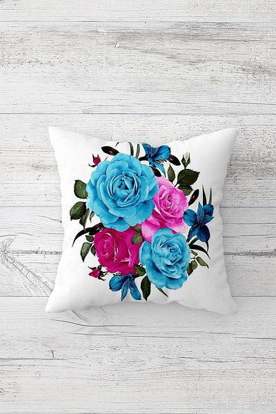 linazaitun One Side Printed Hidden Zipper Washable Stain Resistant Decorative Throw Pillow Cover Pillow Case