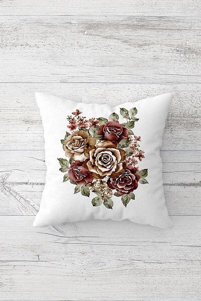 linazaitun One Side Printed Hidden Zipper Washable Stain Resistant Decorative Throw Pillow Cover Pillow Case