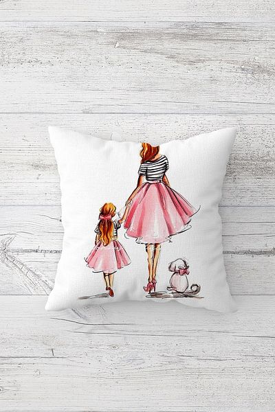 linazaitun One Side Printed Hidden Zipper Decorative Pillowcase Throw Pillow Case Seat Pillowcase