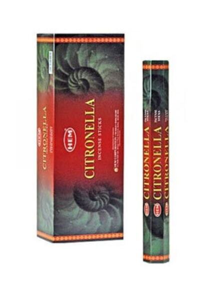 Hem Tütsü Citronella Güney Asya Otu Kokulu 20 Çubuk Tütsü