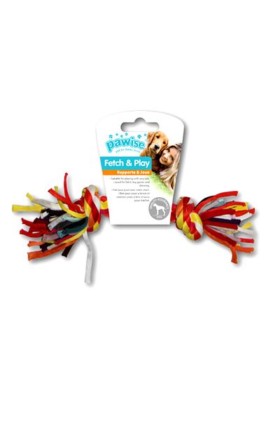 Pawise 22cm Colored Rope Bone - Knotted Design