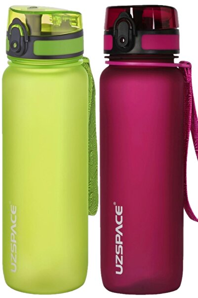 Uzspace Set of 2 800ml -new Size-length 25 cm-tritan Water Bottle Bpa No Odor...