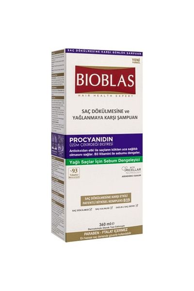 Bioblas 360 Ml Capacity Shampoo Oil Mix